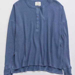 Aerie waffle long sleeve shirt